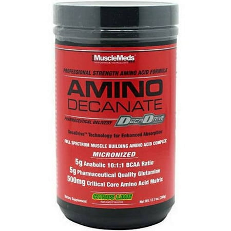 Muscle Meds Amino Decanate, Citrus Lime, 12.7 OZ