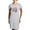 Heather Gray, variant on - Paternal Grandma With Flowers Women's Dark T Shirt - Women's Nightshirt