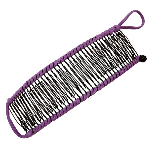 Xihbxyly Pinza para El Cabello Antideslizante, Estilo Retro, Tipo Banana, Elástica, con 40 Dientes, Ideal para Rizos Gruesos, Ondulados y Naturales.