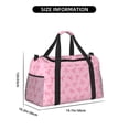 thumbnail image 3 of Rateoe Pink Bows Pattern Gym Bag for Women, Duffle Bag for Travel with Wet Pocket, Carry on Weekender Bags for Women, Water Resistant Travel Bag Duffel Bag, 3 of 7