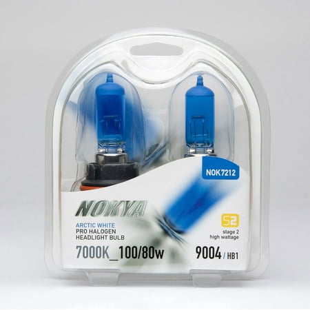 - Nokya 9004 (HB1) Arctic White Stage 2 7000K Halogen Headlight / Fog Light Car Light Bulb Replacement One Pair NOK7212