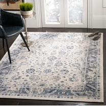 SAFAVIEH Charleston Tangier Floral Area Rug, Ivory/Blue, 8' x 10'