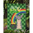 thumbnail image 3 of Blue and White Chihuahua St. Patrick's Day Flag Garden Size, 3 of 3