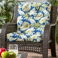 thumbnail image 2 of Greendale Home Fashions Marlow Blue Floral 44 x 22 in. Outdoor High Back Chair Cushion, 2 of 9
