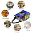 thumbnail image 5 of Lsque Geometry Dash Pattern Beach Tote,Shoulder Handbag,Spacious Tote Bag,Lightweight Travel Bag,Versatile Shopping Bag, 5 of 6