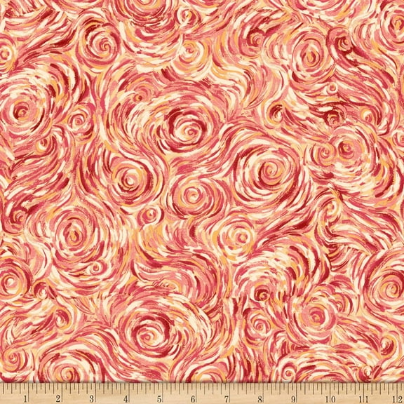 Quilting Treasures Delia Swirl Quilt Fabric Cream, Quilt 100% Cotton Fabric sold by the yard