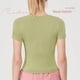 thumbnail image 2 of Ropa de fitness Ropa de yoga de manga corta transpirable que absorbe el sudor Top de mujer Ropa para correr de alta elasticidad Ropa de secado rápido Camiseta deportiva ajustada, 2 of 6
