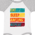 thumbnail image 4 of Inktastic Whitewater Rafting Eat Sleep Rafting Repeat Boys or Girls Baby Bodysuit, 4 of 5