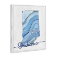 thumbnail image 2 of Stupell Industries Glam Indiana Agate Blue US State Design Canvas Art, 30 x 40, by Ziwei Li, 2 of 7