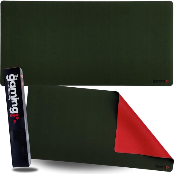 The Gaming Mat Company Single Player MTG Playmat & Gaming Mouse Pad - 28" x 14" Green Gaming Mousepad Compatible with Magic The Gathering Playmats MTG Cards Gaming Mouse Mat Large Mouse Pad