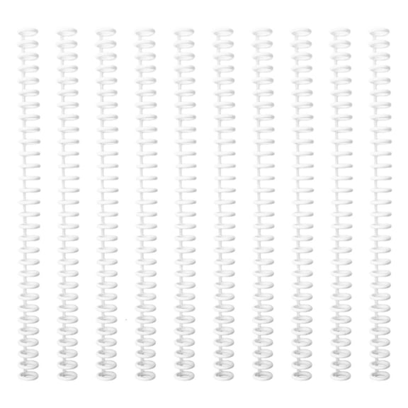 Giaone 10 Pcs Practical Comb Binding Spines Plastic Comb Bindings for Student