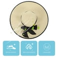 thumbnail image 3 of KAKOWELY Sombrero de playa plegable de verano, delicado sombrero de playa de ala ancha, gran sombrilla para mujer, 3 of 4