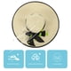 thumbnail image 3 of KAKOWELY Sombrero de playa plegable de verano, delicado sombrero de playa de ala ancha, gran sombrilla para mujer, 3 of 4