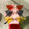 thumbnail image 2 of Retro Triangle Sunglasses: Small Frame, Funny, Decorative, Unisex Design, PC Lenses, Perfect for Round Faces, 2 of 2