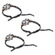 thumbnail image 2 of 3x Soportes de piedra vacíos tejidos Pulseras s Jaula sin piedra Redada Jaula Bolsa de red Titular para bodas Vacaciones Elaboración Niñas Negro BLESIY Pulsera elástica, 2 of 7