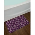 thumbnail image 2 of Flower Bath Mat, Vintage Composition with Foliage Leaves and Flowers Old-Fashioned Design, Plush Bathroom Decor Mat with Non Slip Backing, 29.5" X 17.5", Purple Pink Pale Mauve, by Ambesonne, 2 of 2