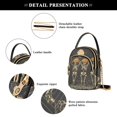 thumbnail image 4 of FORMRS Crossbody Bag for Women Quilted Travel Shoulder Cell Phone Purse with Chain Strap Handbag, Beige Halloween Skeleton, 4 of 7