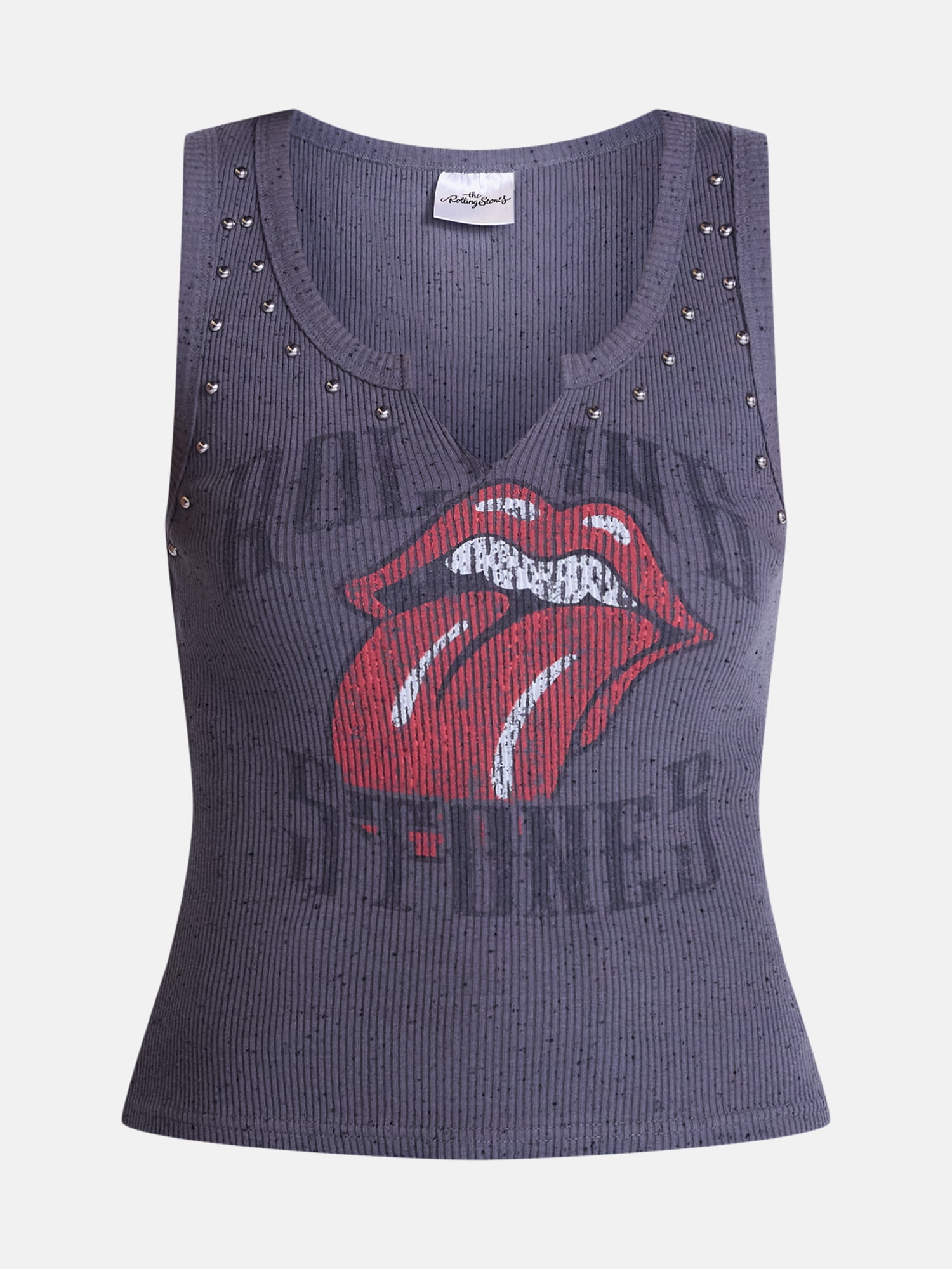 Rolling Stones Women's Studded Graphic Tank Top, Sizes XXS-4X