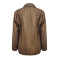 thumbnail image 4 of Lilgiuy Women's Brown Casual Long Sleeve Office Blazers Solid Color Open Front Jacket Work Suit Winter Dresses for 2022, 4 of 5