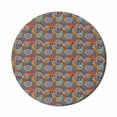 thumbnail image 1 of Mandala Mouse Pad for Computers, Colorful Abstract Sixties Inspired Pattern Flower Design with Stripes Lines, Round Non-Slip Thick Rubber Modern Gaming Mousepad, 8" Round, Multicolor, by Ambesonne, 1 of 2