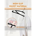thumbnail image 3 of HOUSE DAY Black Velvet Hangers 60 Pack, Luxury Felt Hangers Non Slip Clothes Hangers, No Shoulder Bump Focked Hanger, 3 of 9