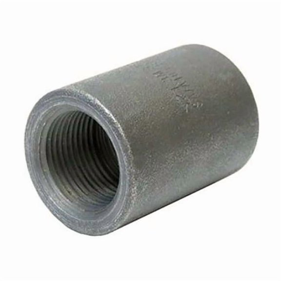 Coupling Coupling, 1/8" Pipe, FNPT, Black Forged Steel, Class 3000