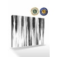 thumbnail image 2 of Black Gray White Wall Art for Living Room,Canvas Picture Wall Decor for Bathroom Bedroom,Vintage Rustic Abstract Ombre Aesthetic Painting Artwork for Office Kitchen Hallway Dining Room Decor 16"x20", 2 of 8