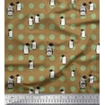 thumbnail image 1 of Soimoi Velvet Fabric Dot & Penguin Ocean Printed Fabric 1 Yard 58 Inch Wide, 1 of 3