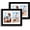 Multicolored, variant on 8x8 Picture Frame Set of 2, with Glass and Rustic Brown Wood Frames, Display Collage Four Opening 3x3 With Mat or 8 x 8 Without Mat for Wall Hanging or Tabletop