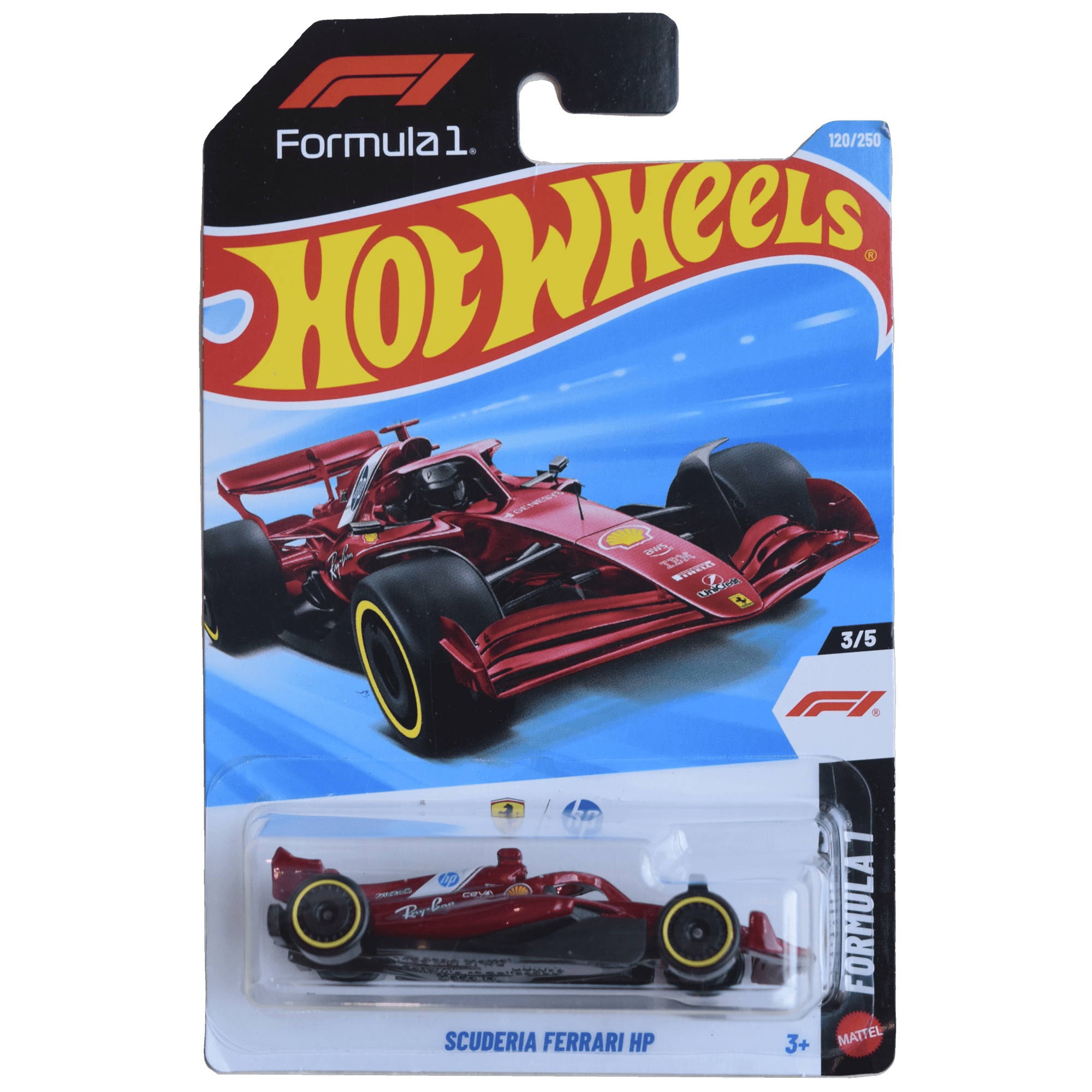 Hot Wheels Scuderia Ferrari HP Formula 1 3/5 [red] 120/250
