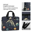 thumbnail image 4 of FORMRS 16" Laptop Sleeve Bag Carrying Case with Handle Travel Shoulder Briefcase, Astronaut Space, 4 of 8