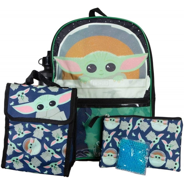 Conjunto de mochila y lonchera Bioworld Mandalorian para niños
