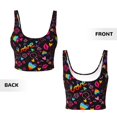 thumbnail image 6 of Rateoe Lgbt Rainbow For Pride Print Womens' Sports Bras Scoop Neck Sports Vest- Padded U Back Seamless High Impact Support, 6 of 7
