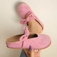 thumbnail image 2 of Bow Knot Mary Jane Mules, Slip On Closed Toe Shoes, Casual Comfort Footwear (Women's), 2 of 6