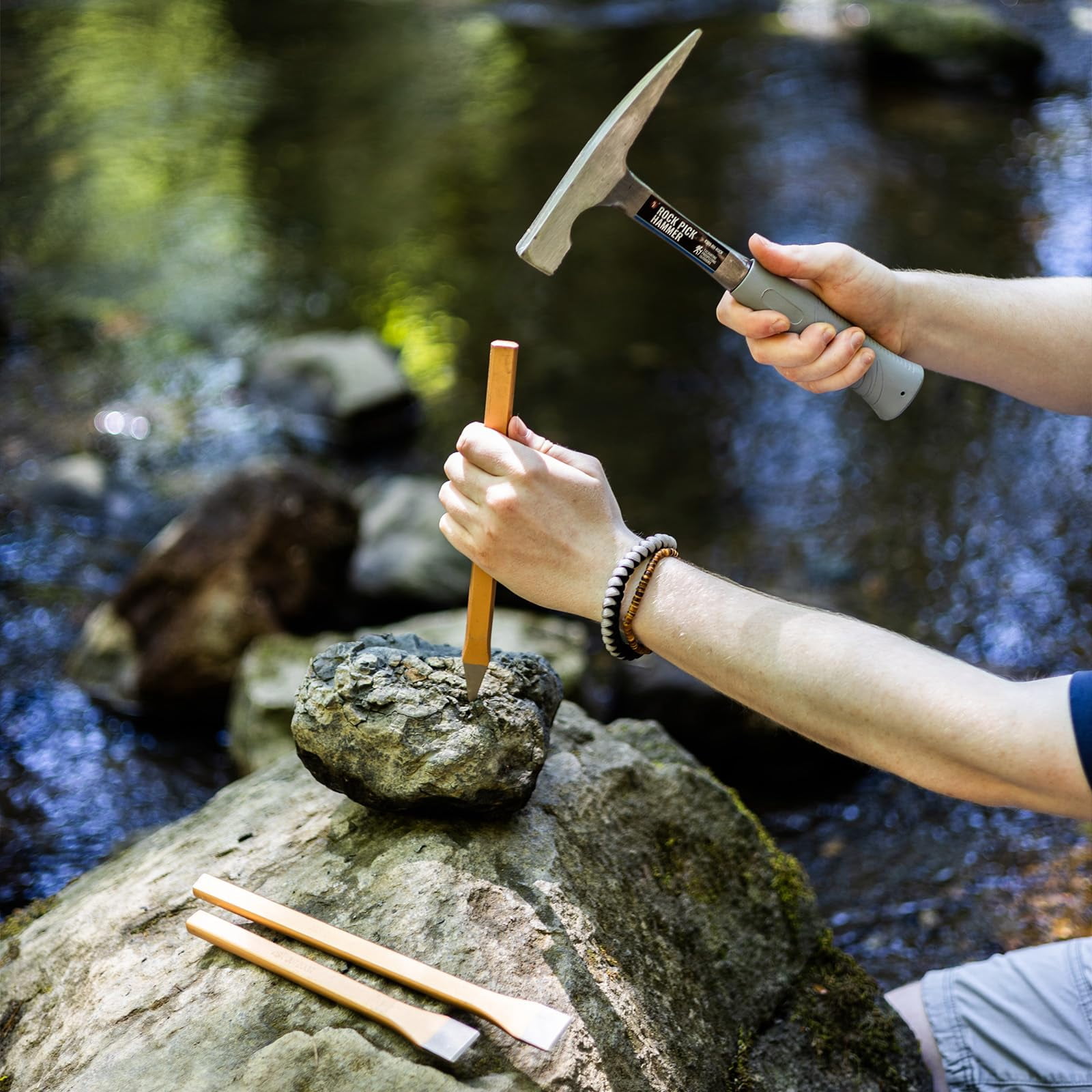 13pc ASR Outdoor Deluxe Geology Gem Mining Rockhounding Tools Kit