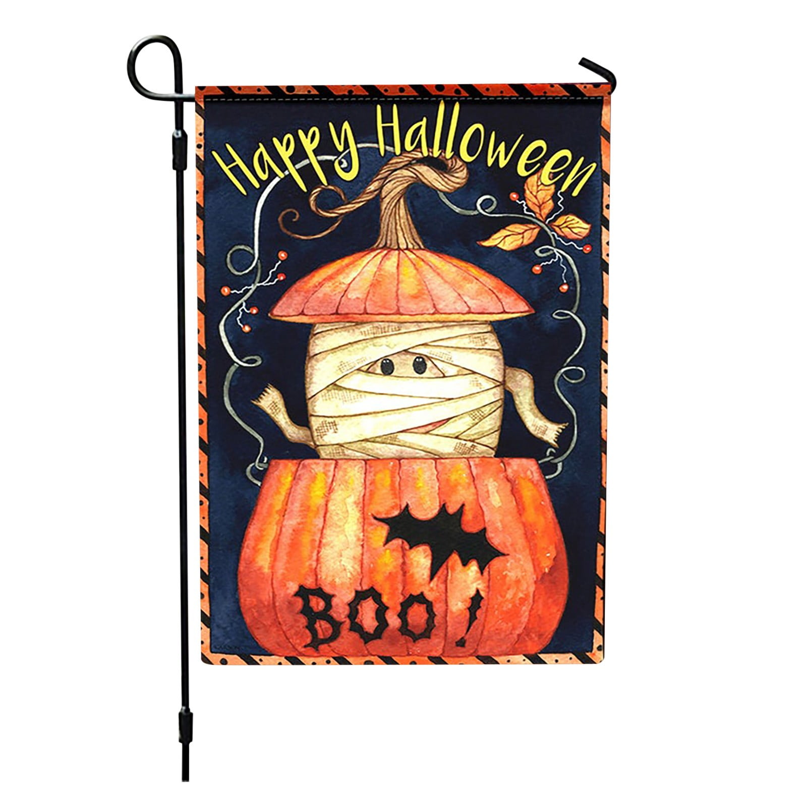 chengxun Happy Halloween Boo Garden Flag Halloween Cute and Funny Ghost Double Sided Burlap Flag 12.5×18 Inch Home and Outdoor Yard Decor chengxun Happy Halloween Boo Garden Flag Halloween Cute and Funny Ghost Double Sided Burlap Flag 12.5×18 Inch Home and Outdoor Yard Decor