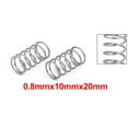 thumbnail image 4 of 0.8mmx10mmx20mm 304 Stainless Steel Compression Springs Silver Tone 20pcs, 4 of 5