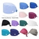 thumbnail image 3 of Minnieouse Gorros de fregado Gorro Salón de belleza Gorros elásticos para el cuidado Laboratorio Sombreros Gris, 3 of 6