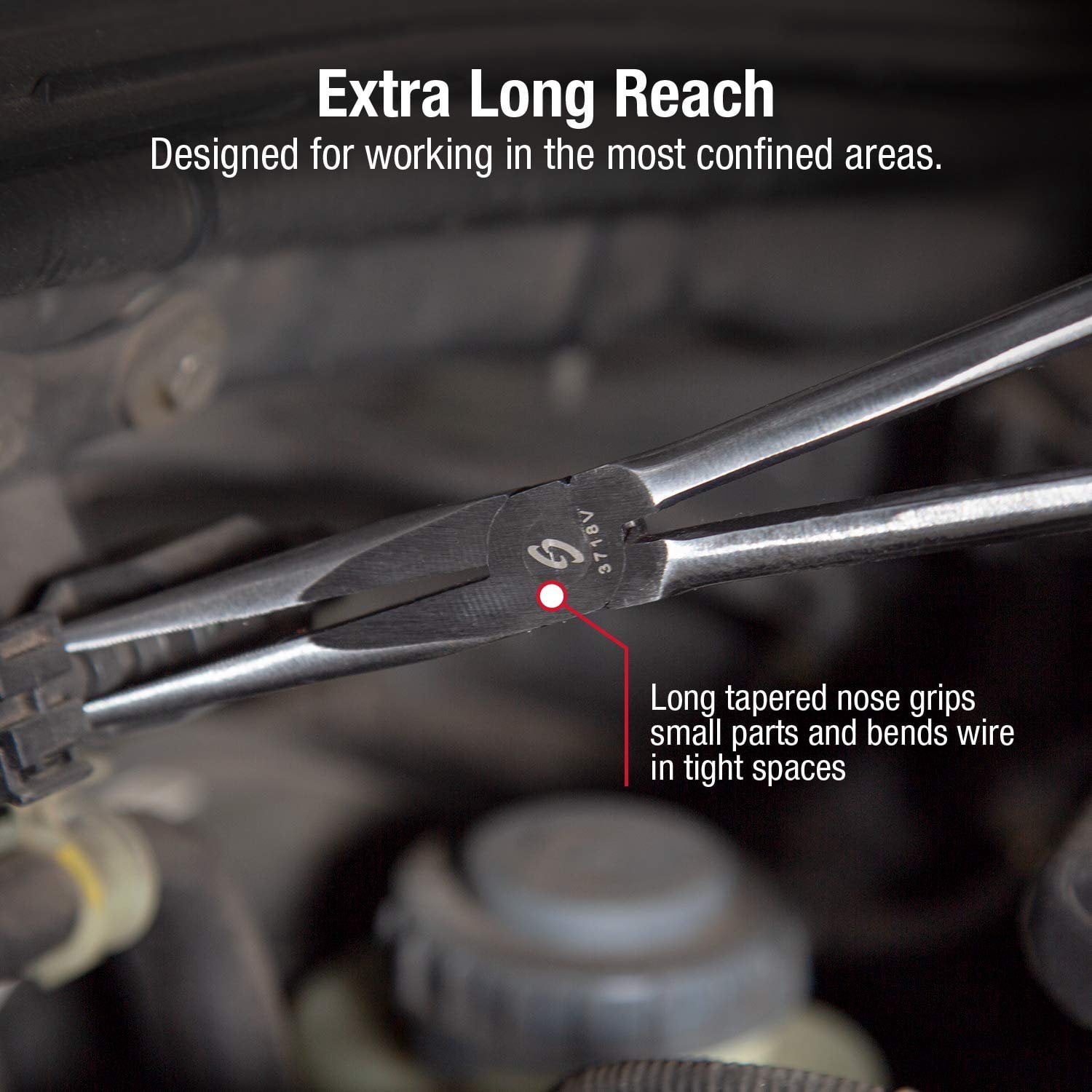 Sunex 3706V 4 Piece 16" Extra Long Reach Pliers Set