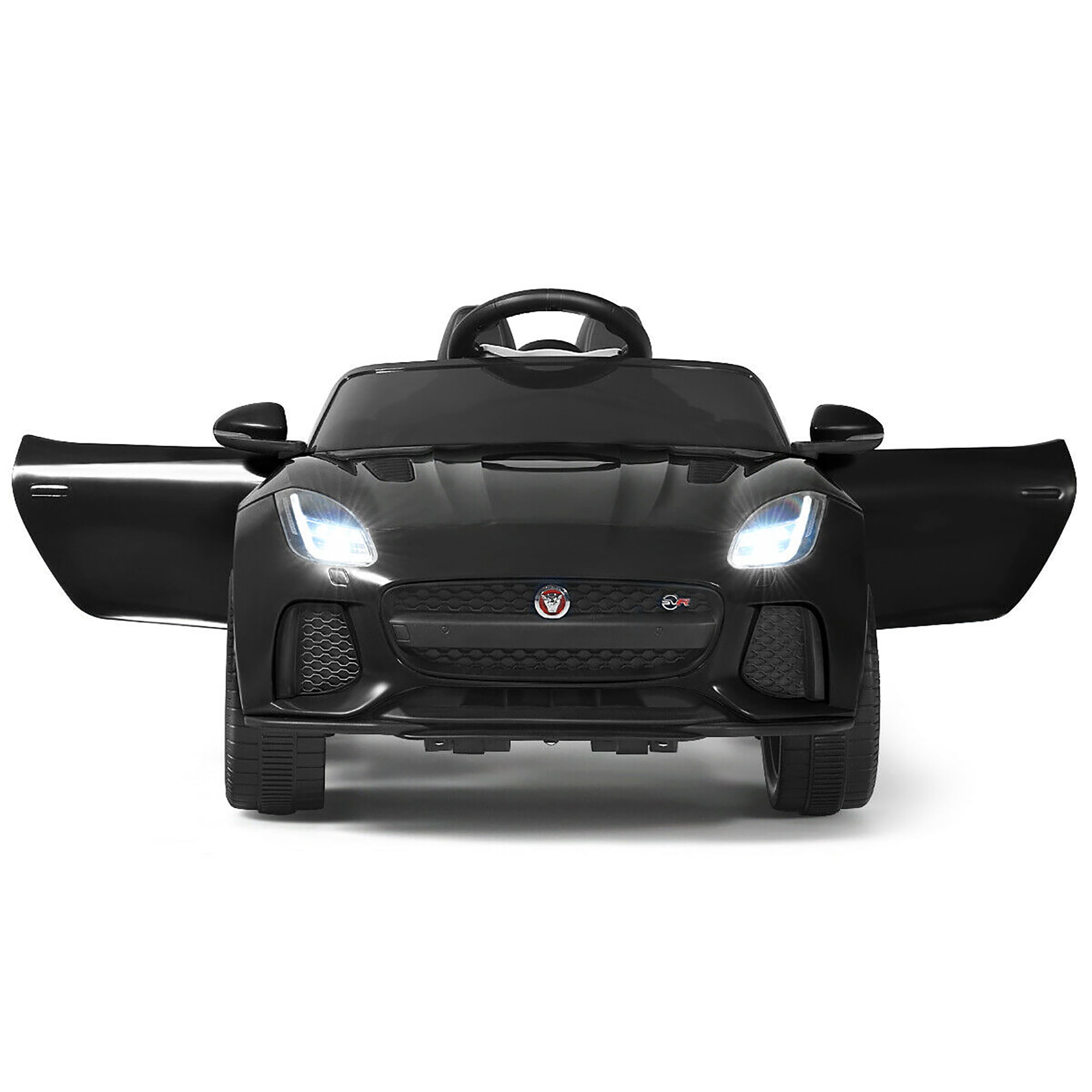 Costway 12V Jaguar F Type SVR Kids Electric Drive Toy Car Drivable Motorized Vehicle w MP3 Black Walmart