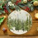 thumbnail image 1 of Mantel individual redondo de muñeco de nieve navideño | Decoración navideña | Mantel individual aislante y resistente al calor | Lino sintético | Redondo de 35,5 cm | Decoración para cenas navideñas, 1 of 5