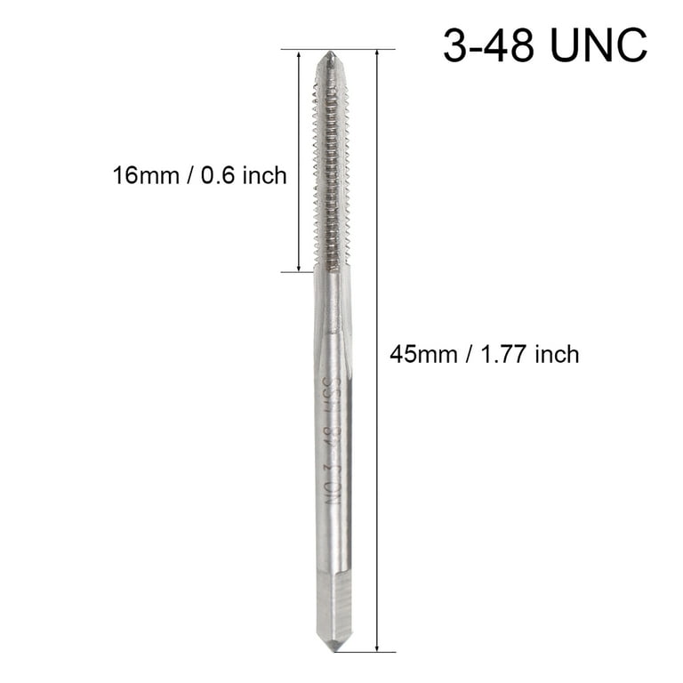 Machine Tap 3-48 UNC Thread 2B 3 Flutes High Speed Steel (HSS