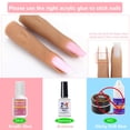 thumbnail image 4 of Dedos de práctica de silicona para uñas acrílicas, uñas postizas flexibles para entrenamiento, manicura con dedos, arte de uñas DIY (3-2 piezas), 4 of 5