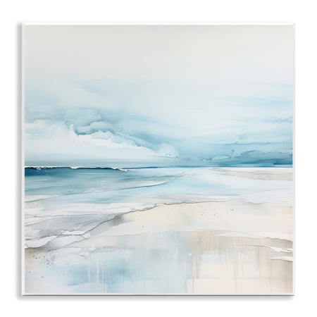 Stupell Industries Abstract Modern Shoreline Abstract Painting Unframed Art Print Wall Art 12 x 12