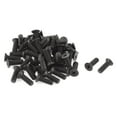 thumbnail image 1 of Unique Bargains M5 x 12mm Thread Nylon Phillips Countersunk Head Screws Bolt Black 50pcs, 1 of 1