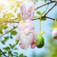 thumbnail image 2 of asddcavvf Lapin de Pâques Adorable Poupée de Bureau pour Décoration de Scène Festive, 2 of 4