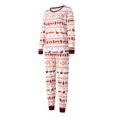 thumbnail image 4 of Christmas Family Sleepwear Set Striped Print Long Sleeve Top+Pants Sleepwear Set, 4 of 9