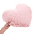 thumbnail image 3 of LEORX Heart Shaped Pillow Pink Plush 50.00X40.00X3.9Inch For Balcony 1Pcs, 3 of 8