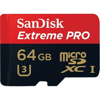 SanDisk Extreme Pro MicroSDXC Memory Card, 128GB, 4K UHD, Adapter