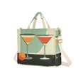 thumbnail image 7 of FORMRS Womens Corduroy Tote Bag Crossbody Shoulder Handbag with Pocket, Red Glasses, 7 of 7